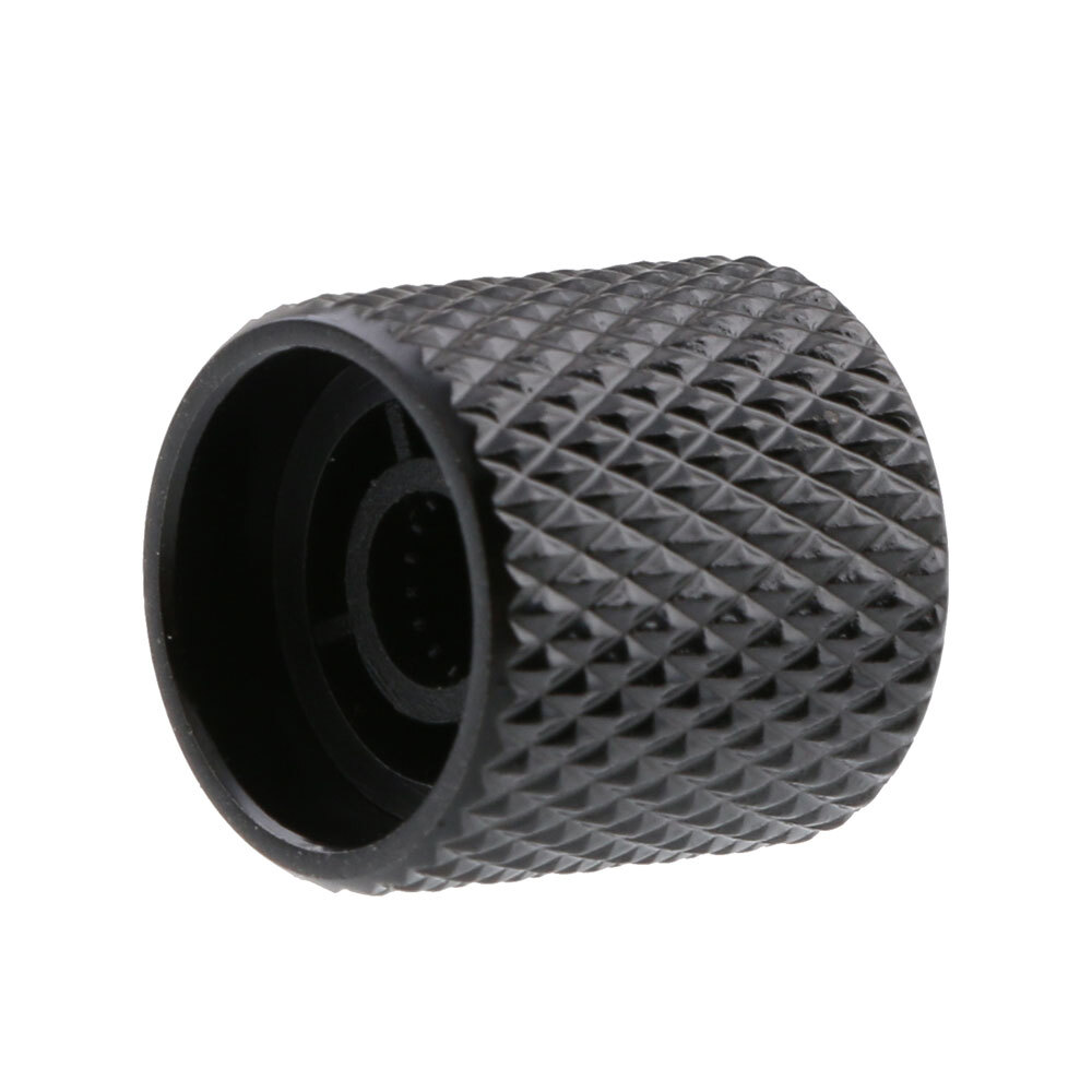 10pcs Metal Guitar Control Knobs Flat Top Volume Tone Knob 6mm Shaft Black
