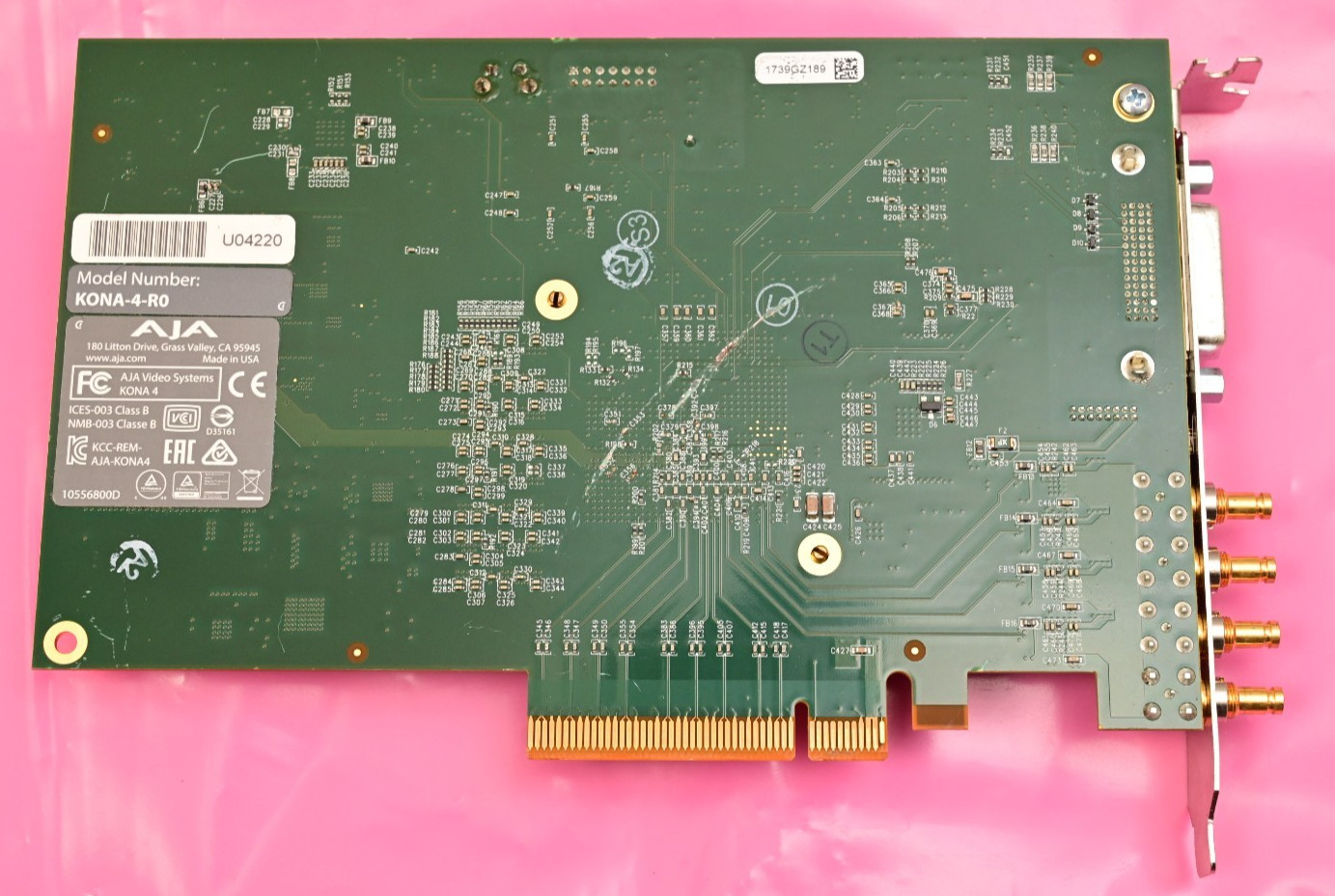 AJA KONA-4-R0 4K 60p PCIe Video I/O Card 3G SDI HDMI
