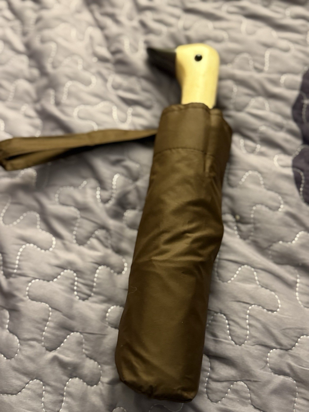 Original Duck head Umbrella espresso Brown NWOT