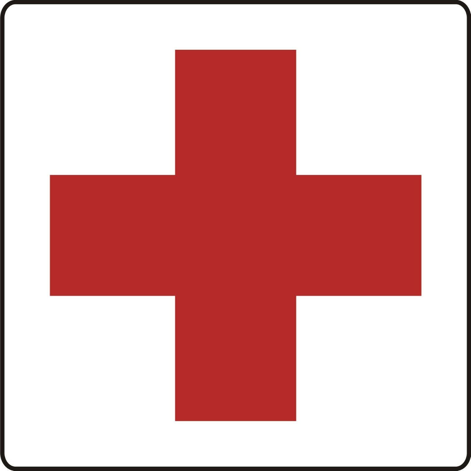 BLEMISHED/IMPERFECT 12"x12" PRINT 2NDS RED CROSS MAGNETIC VEHICLE SIGN SET OF 2