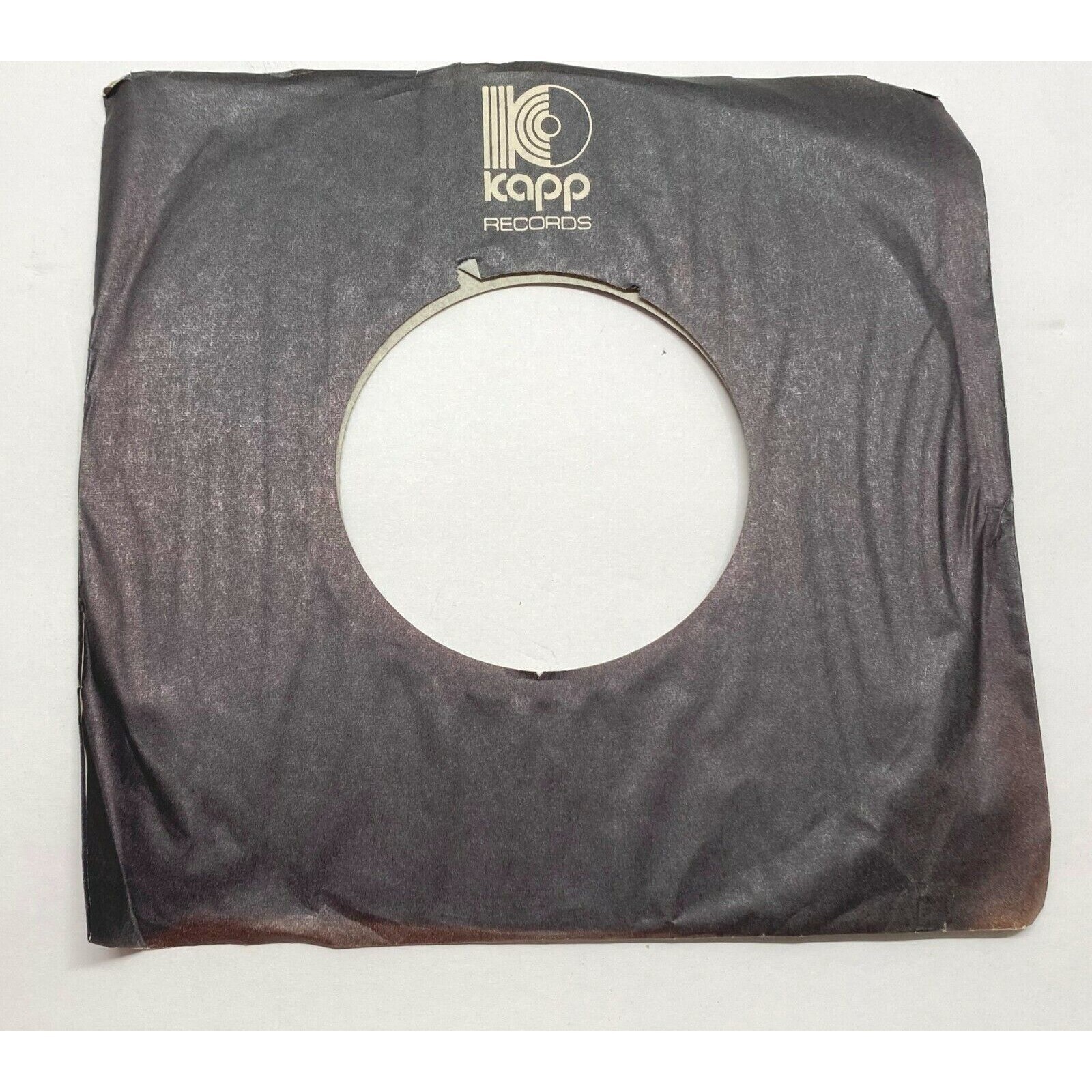 Kapp Records Company 45 RPM Vinyl Record Sleeve Black Logo