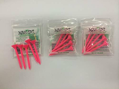 Martini tees, NEW 3 1/4 long PINK 5-pack of tees, (3-PACK SPECIAL)