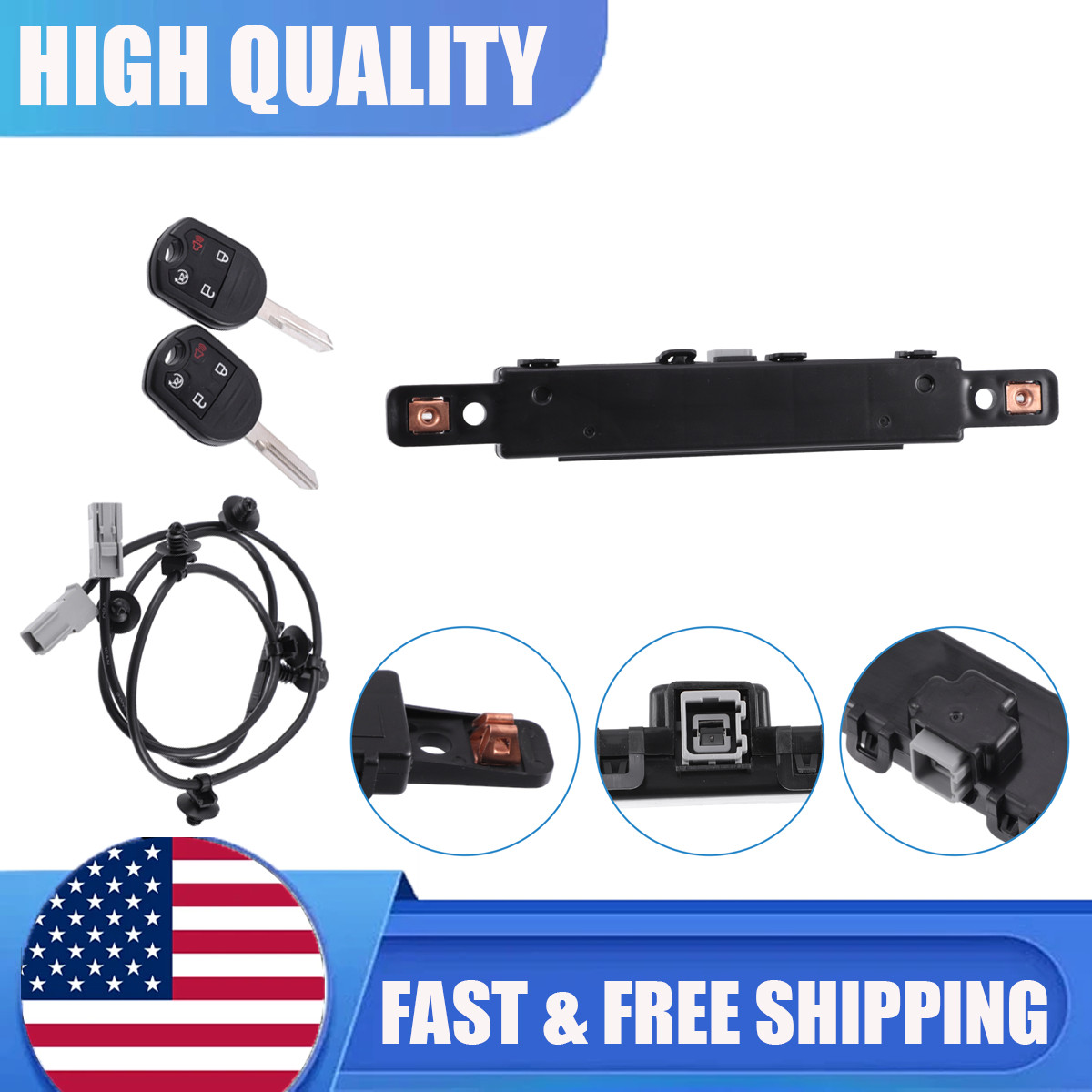 Remote Start Kit 2 Keys for Ford F-150 2011 2012 2013-2016 With Power Door Locks