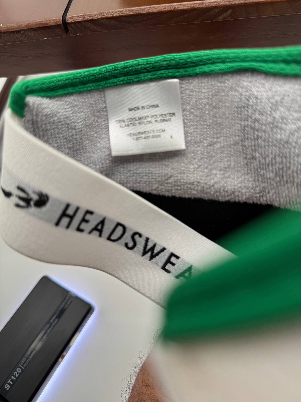 HeadSweats Vineman Ironman Visor White Green Great Condition