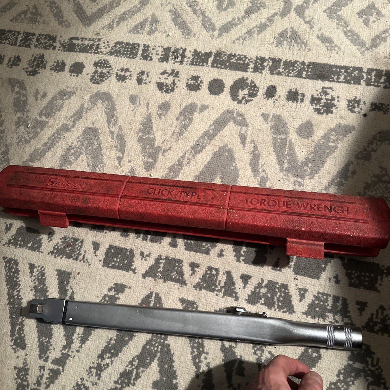 Snap-on TQFM-34 Click Torque Wrench 1/2 in Ratcheting Adjustable