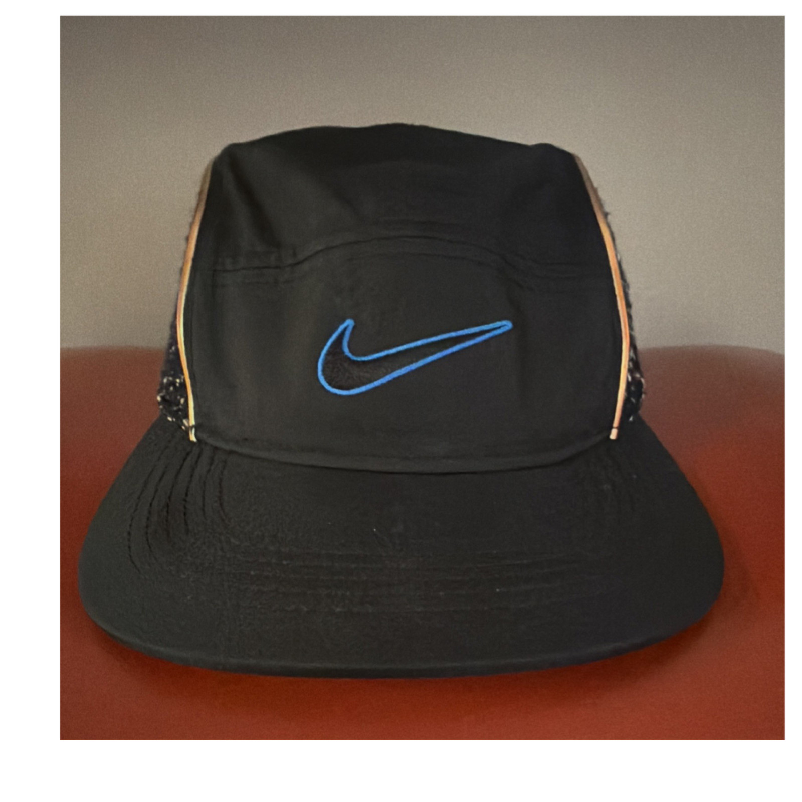 Nike x Supreme 5 Panel Adjustable Bouclé Black Men's Cap One Size *RARE*