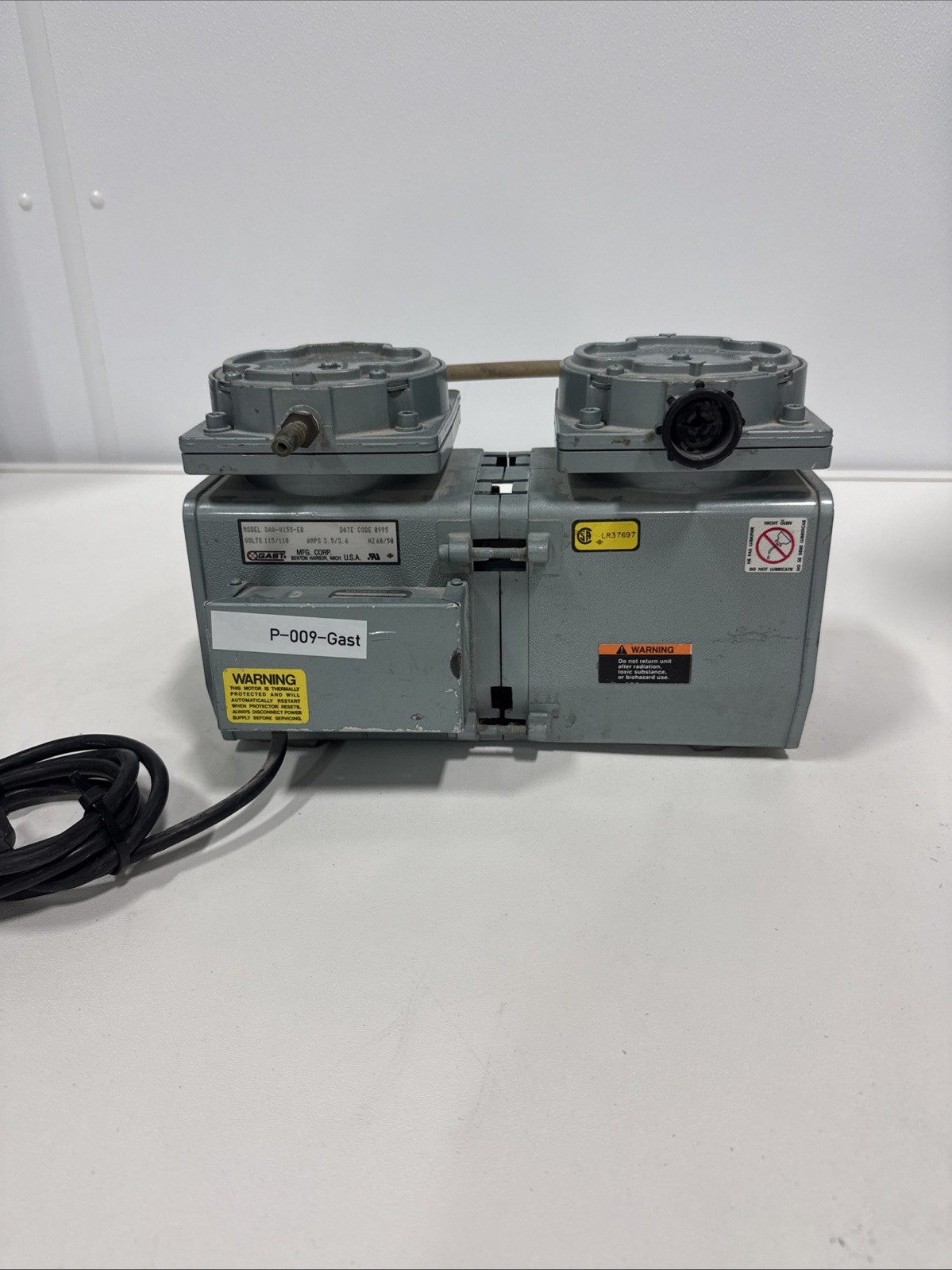 Gast DAA series twin-cylinder diaphragm Dental vacuum pump DAA-V155-EB P-009