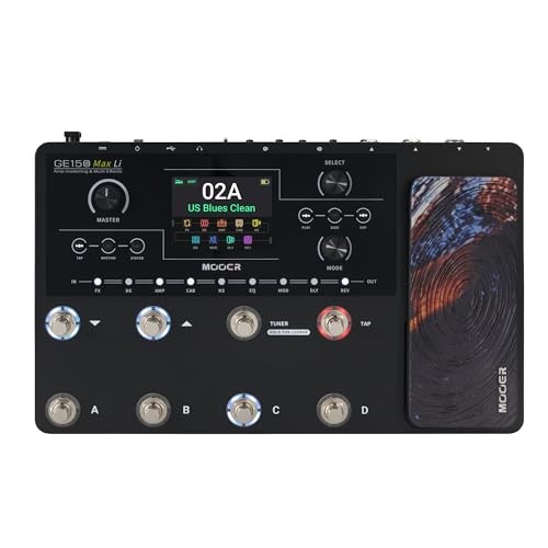 Battery Powered Guitar Amp Modelling Multi Effects 8-Footswitch GE150 Max Li