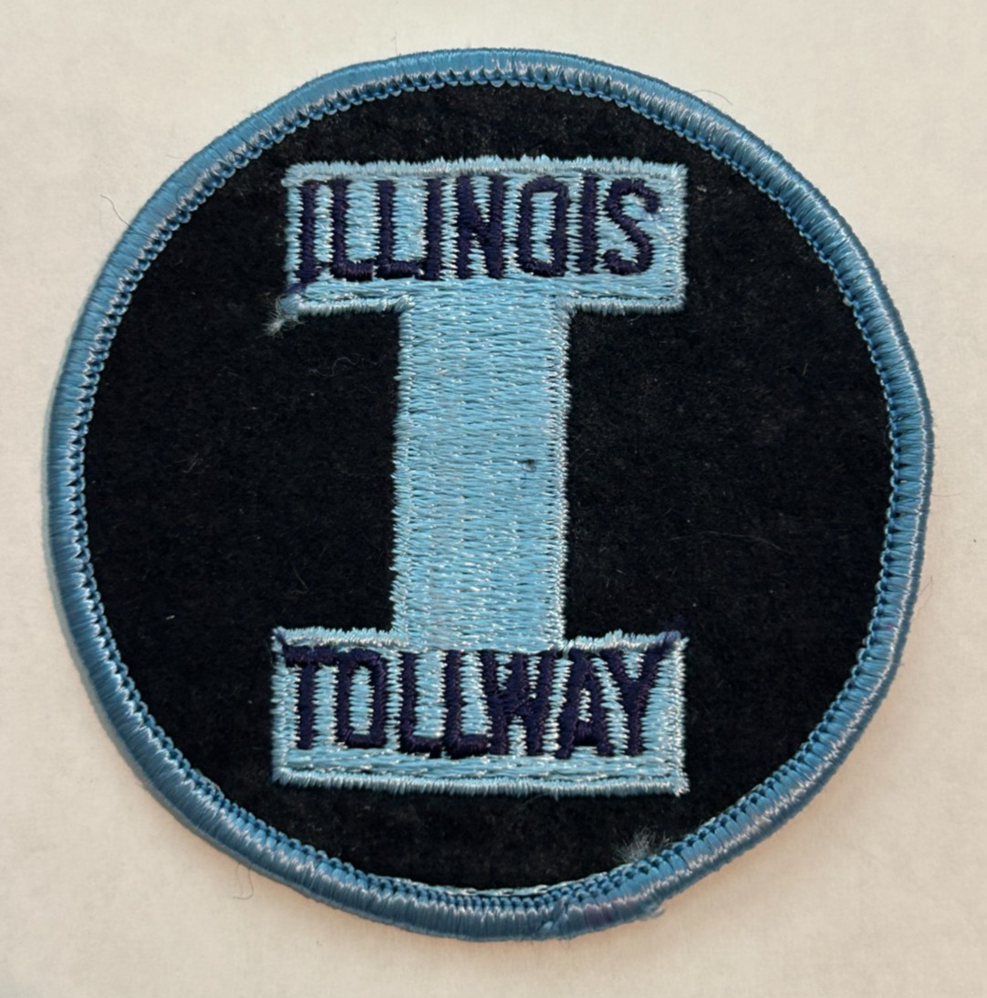 Vintage Ilinois Tollway Embroided 3" Patch Unused