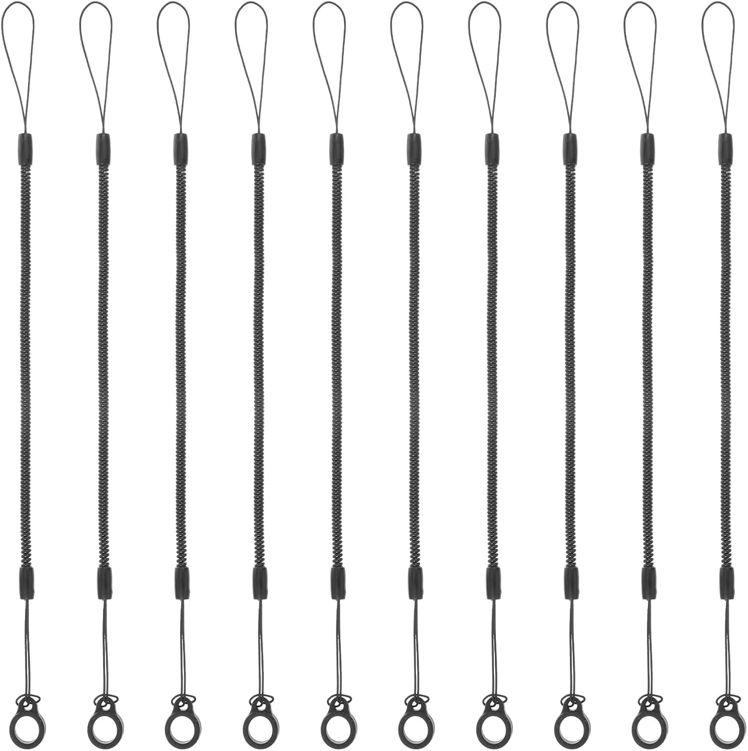 10-Pack Elastic Pen Leash Lanyard with Silicone Ring for Drawing Tablets