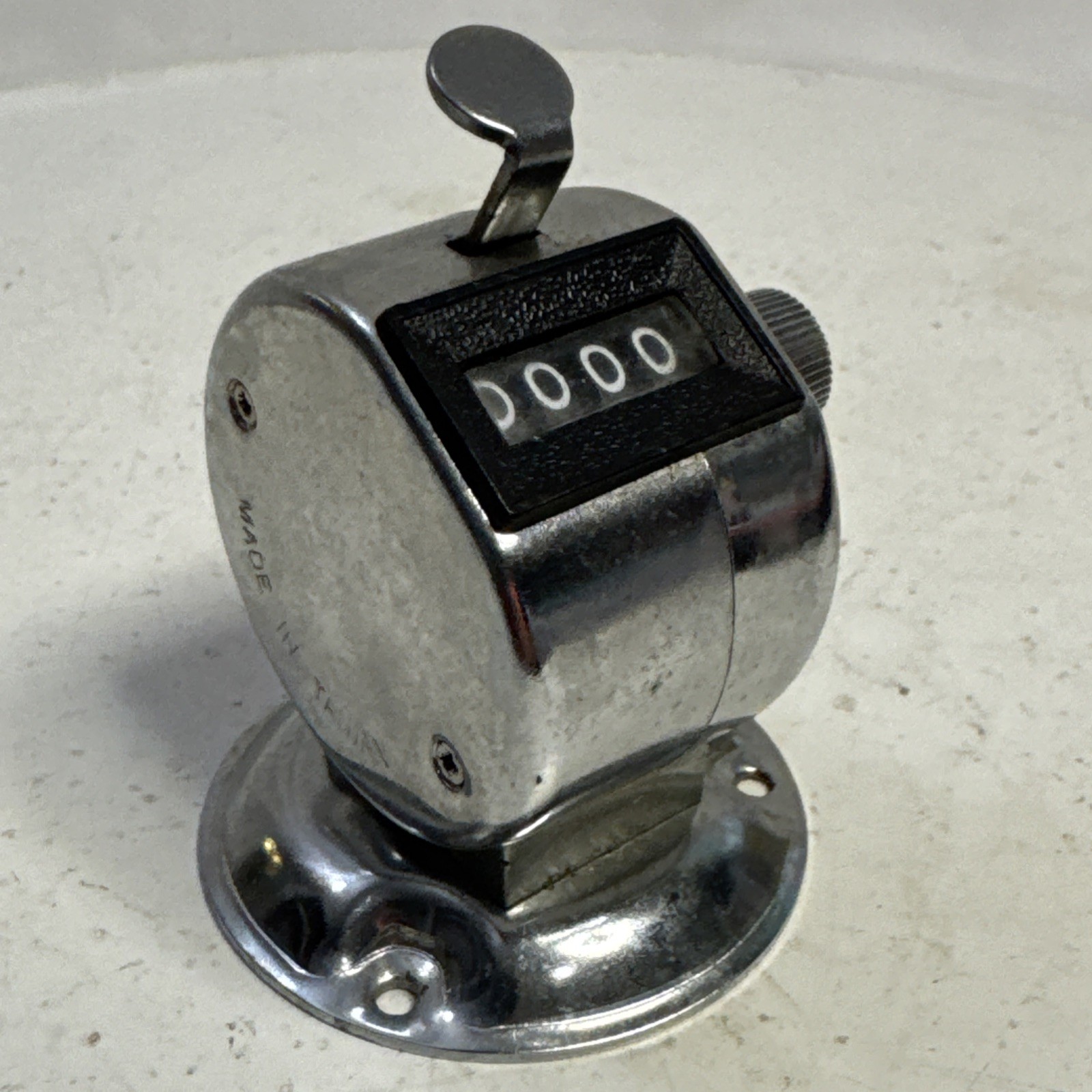 Desk TALLY COUNTER w/ Base Mechanical Digital HAND CLICKER golf clicking count