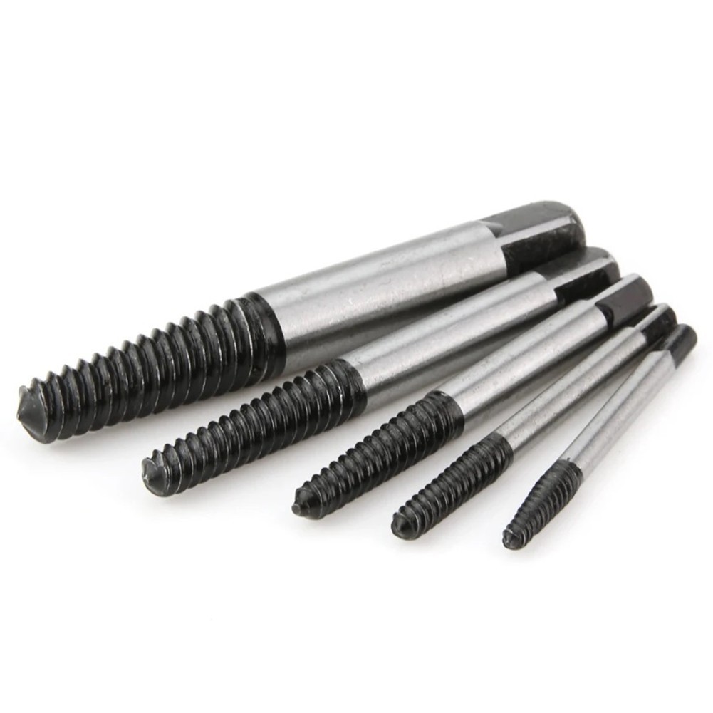 5 Pcs Damaged Broken Screw Remover Extractor Easy Out Drill Bits Remover Tools