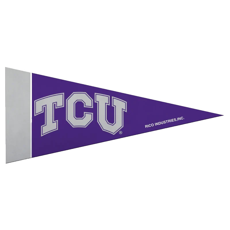 TCU Horned Frogs Texas Christian Mini Pennant 4”x9" NCAA Felt Flag Big 12 New