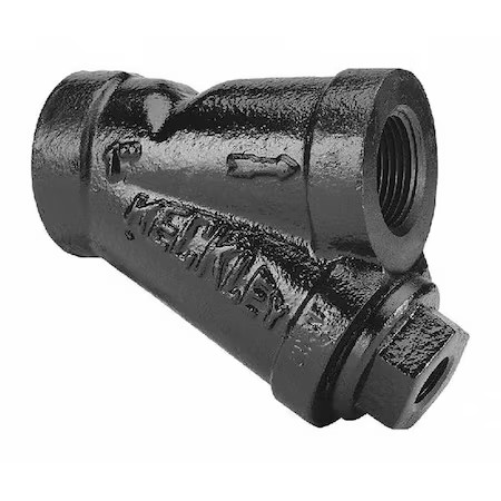Keckley 11/23Thy-Cim20m34-Fti-B7 Y Strainer, 1-1/2" Pipe, Threaded, Cast Iron