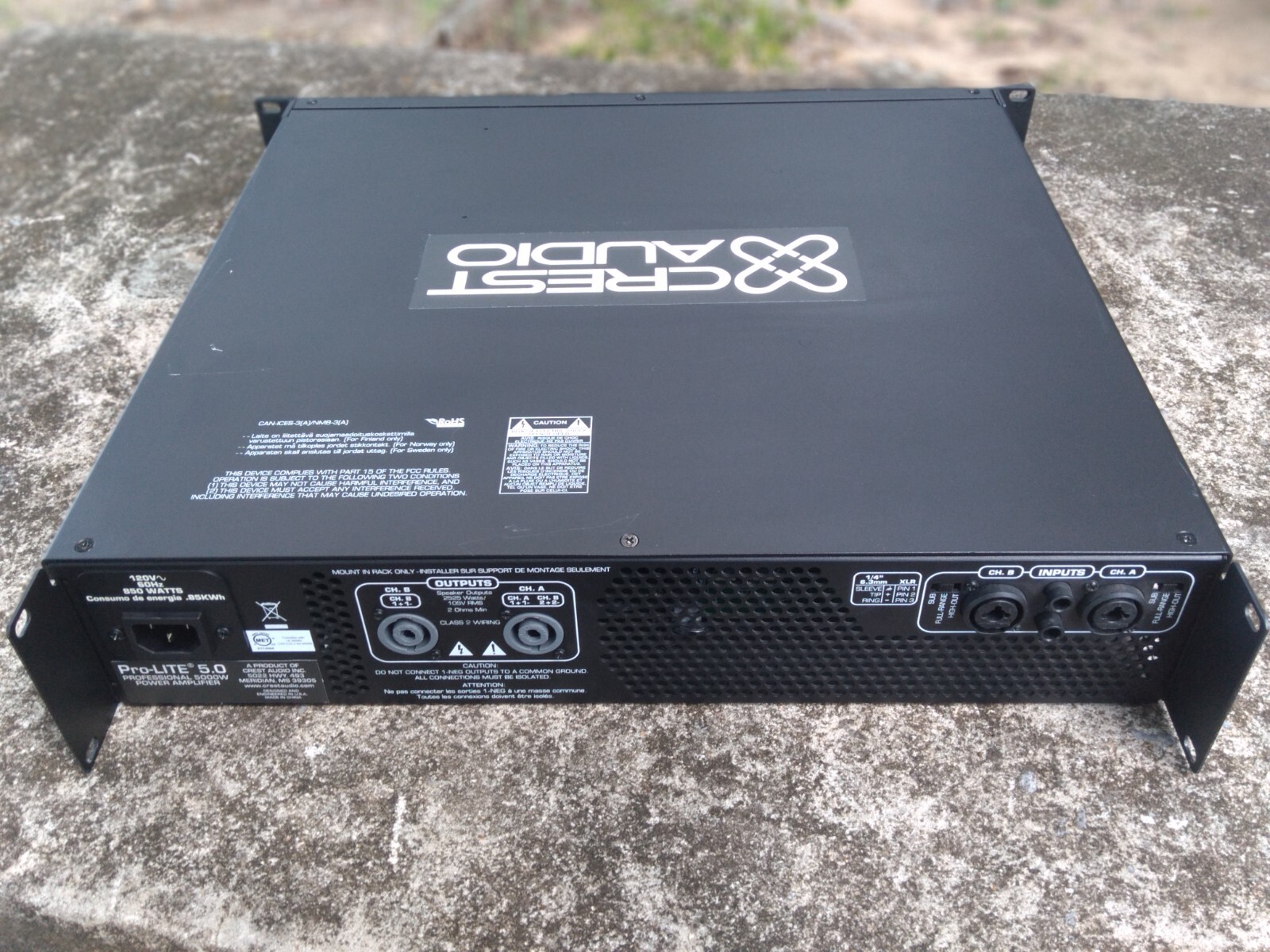 Crest Audio Pro-LITE 5.0 5000W Professional Ultra-Efficient Power Amplifier