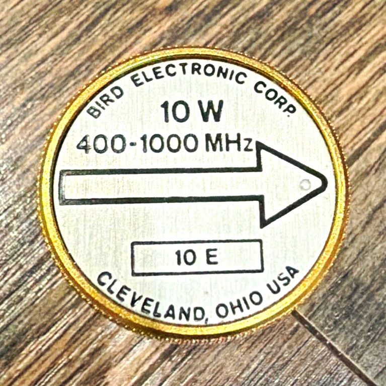 Bird Electronic Corp 10E 10W 400-1000MHz RF Directional Wattmeter Element Slug