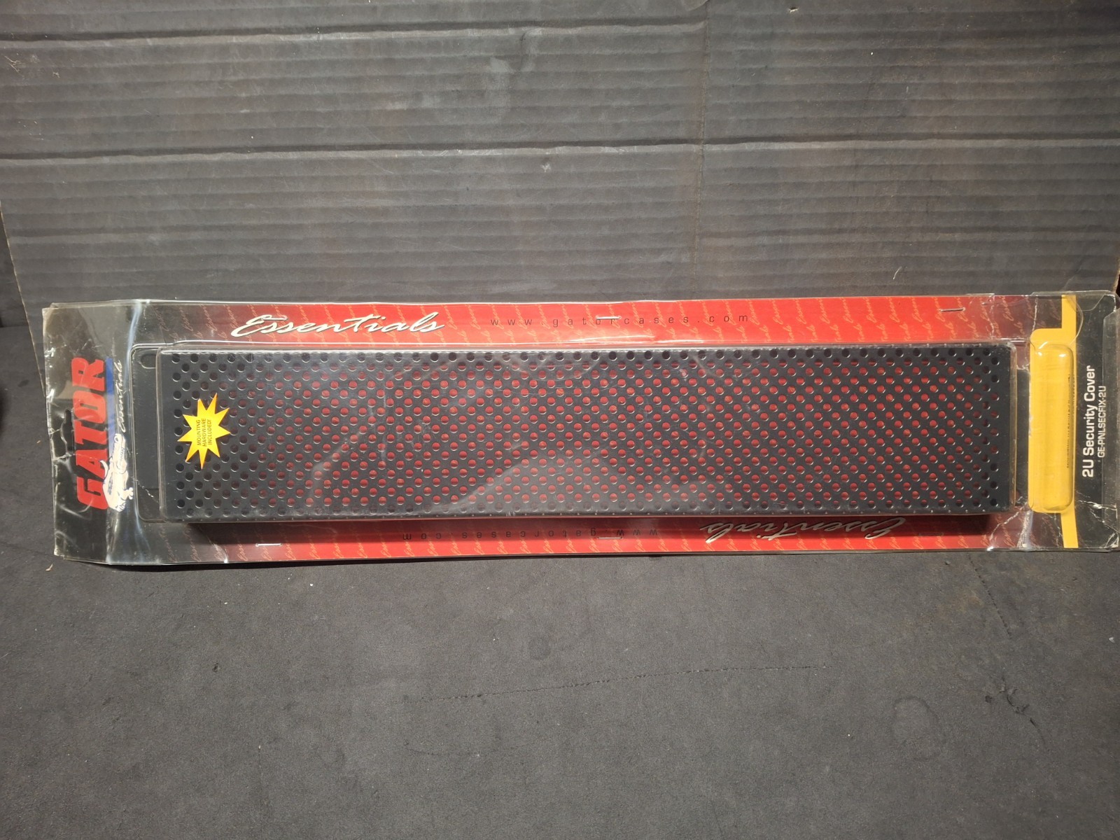 Gator Security Cover Black Perforated 2 Space 2U New NIP GE-PNLSECFIX-2U