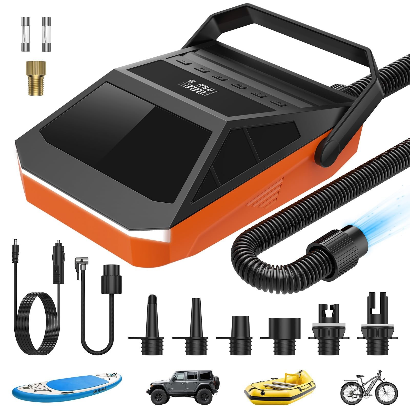 50PSI Paddle Board Pump Electric Portable, SUP Pump for Paddleboard Car Tire ...