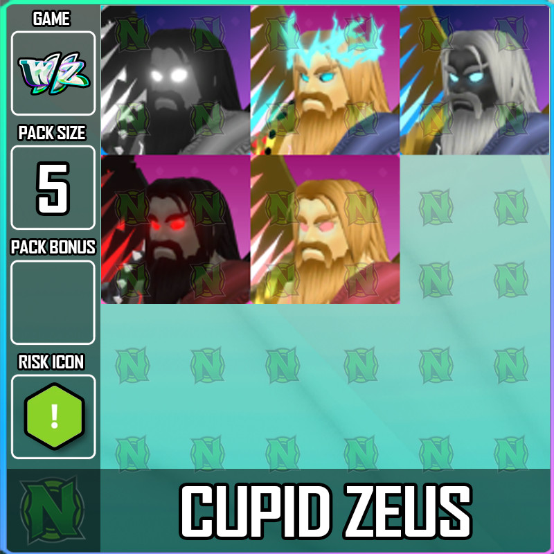 Roblox World Zero WZ - 5 PACK - CUPID and ZEUS MOUNTS