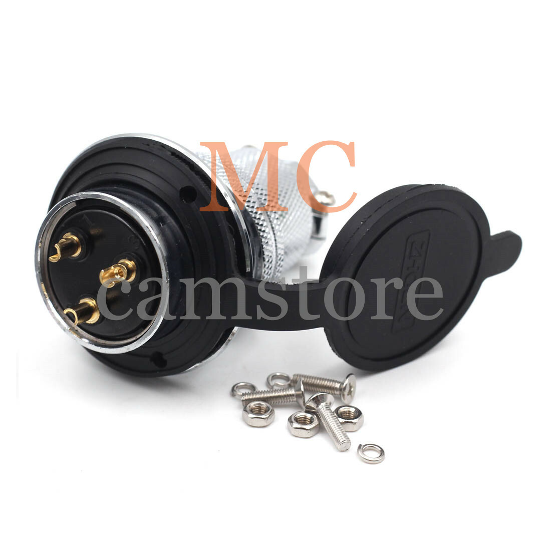 GX30 3Pin Plug and Socket 30mm Screw Type Panel Connector Aviation