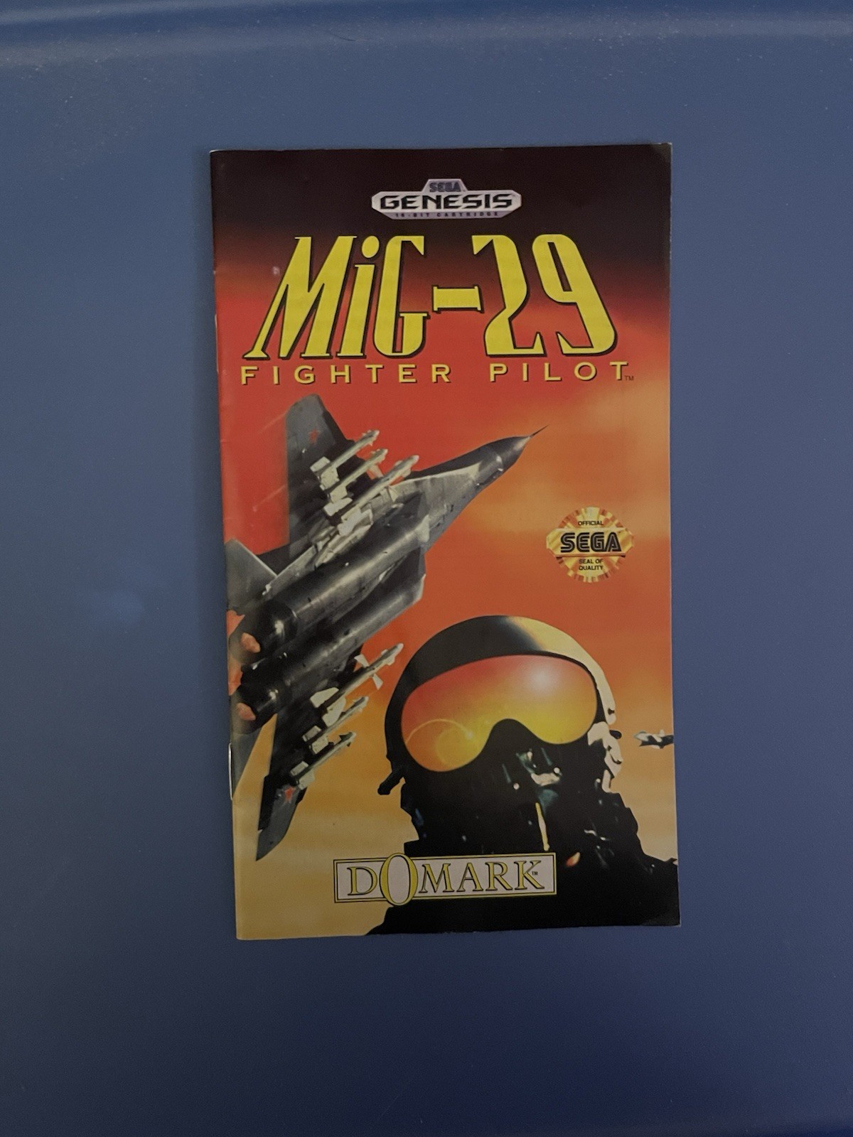 MIG-29 Sega Genesis Manual Only Original Authentic Very Good Condition