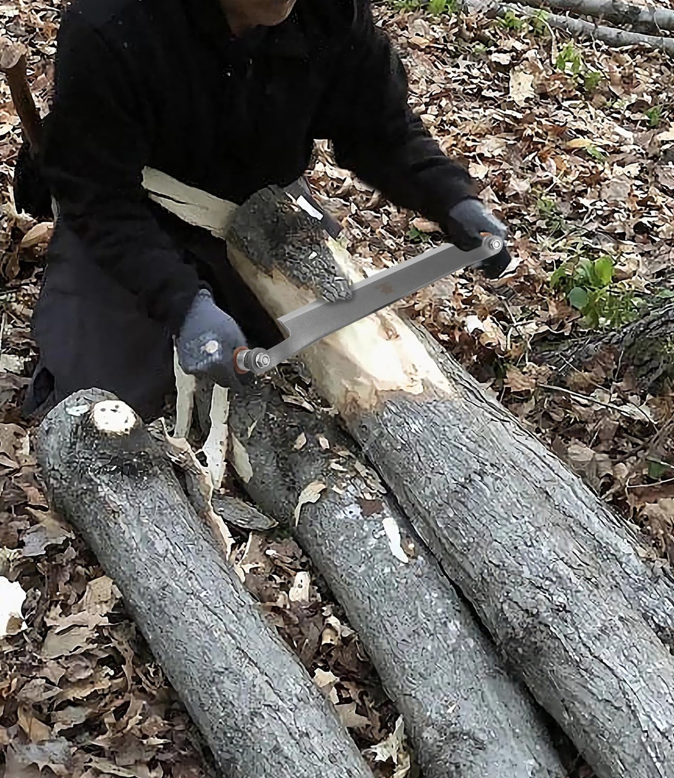 Draw Knife, Straight Debarking Tool No Assembly Required, 10" Blade... Fast Ship
