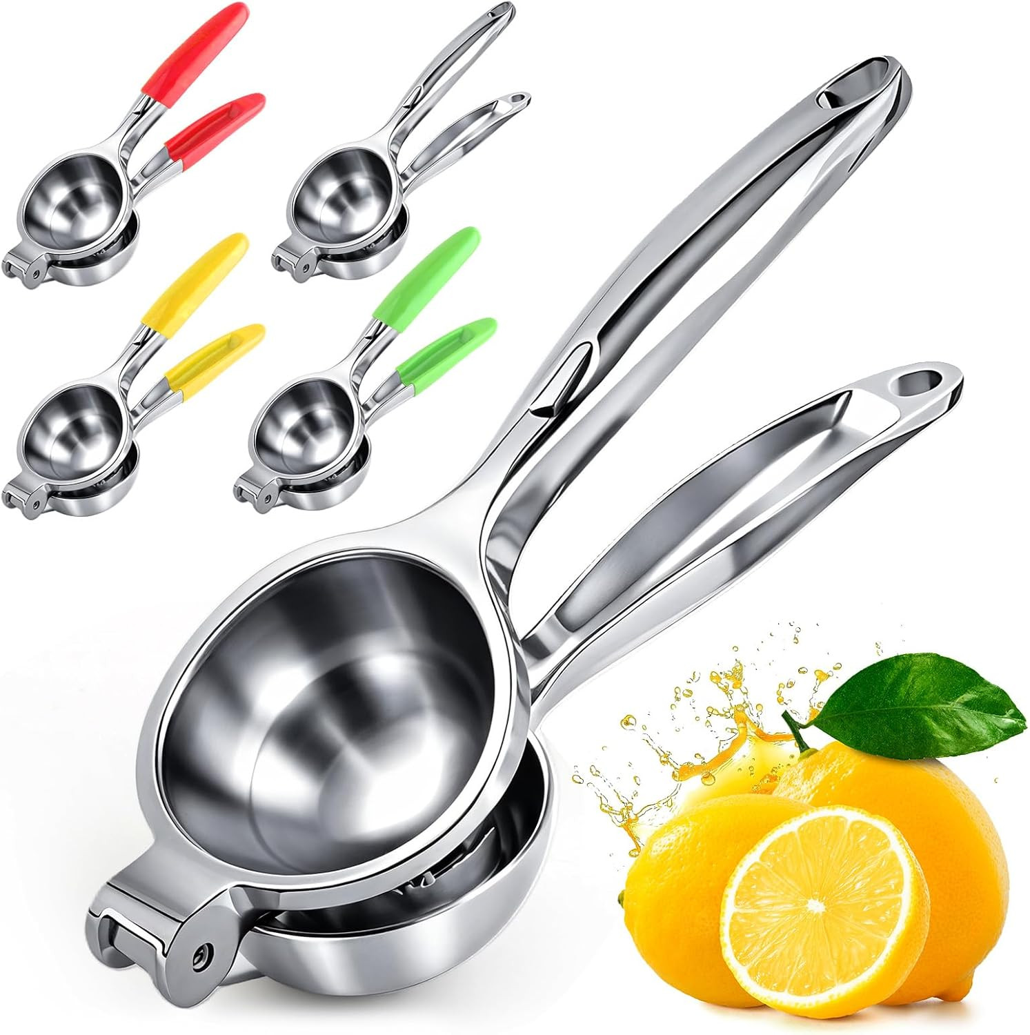 Exprimidor limon extra grande acero inoxidable manual limon lima facil limpiar