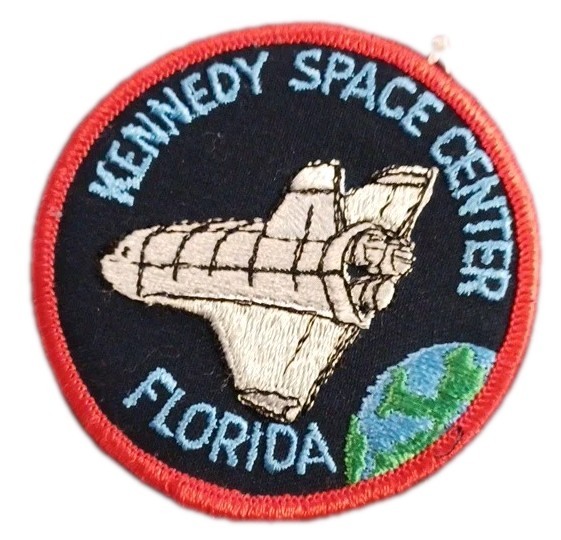 Kennedy Space Center Florida Embroidered Patch 3.5" NASA Original 1980s Vintage