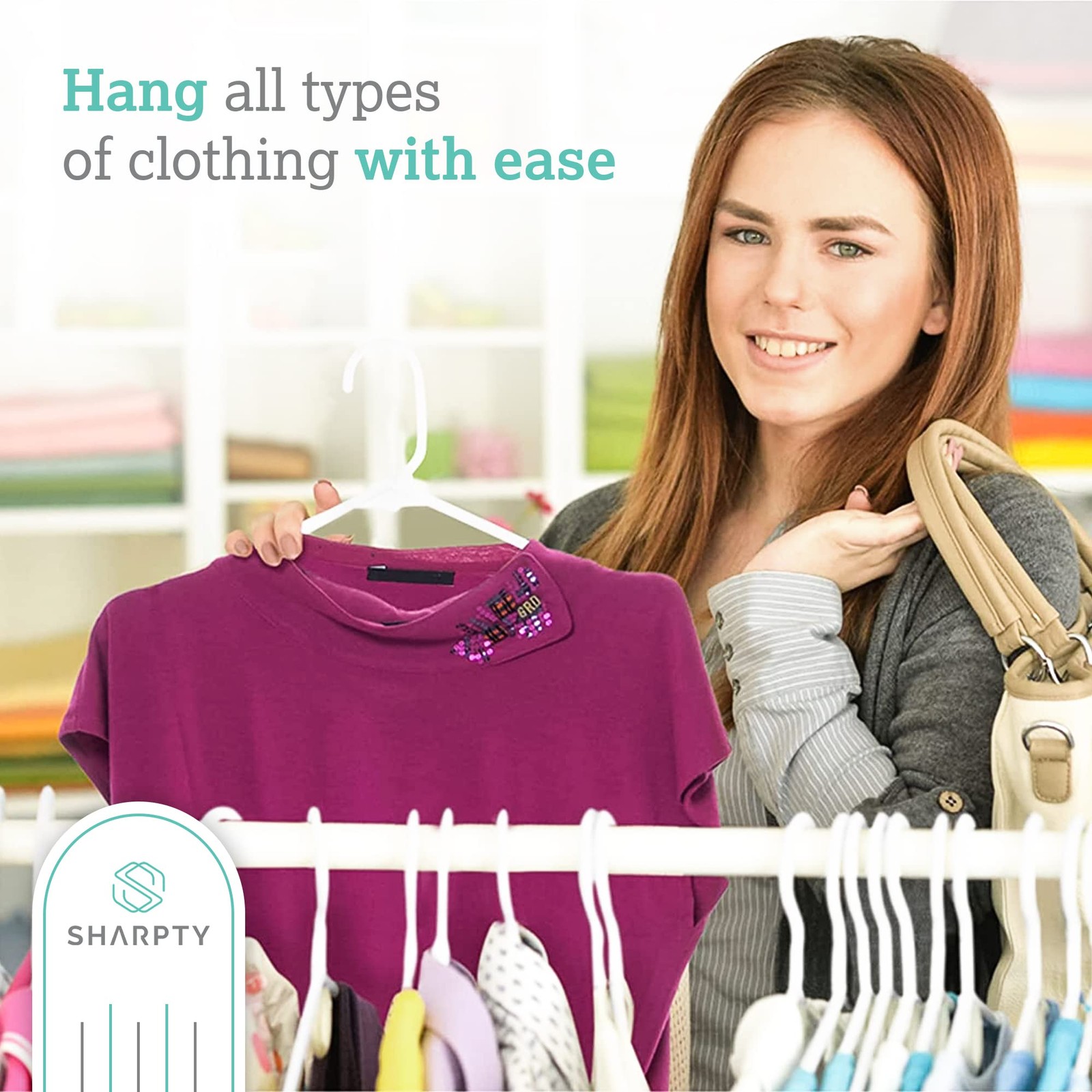 Plastic Clothes Hangers - Adult Plastic Hanger - Clothing Hangers - Standard ...