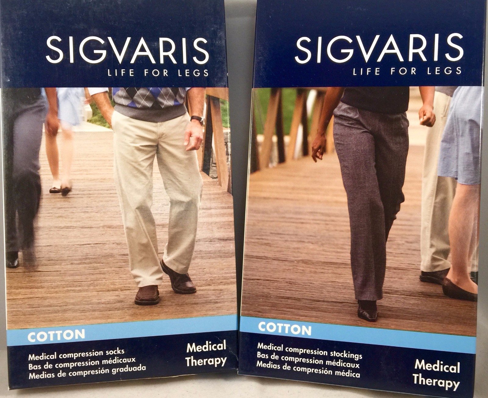 Sigvaris Men's 30-40 mmHg Knee High medical Stockings / Socks 30-40 mmHg SIZES