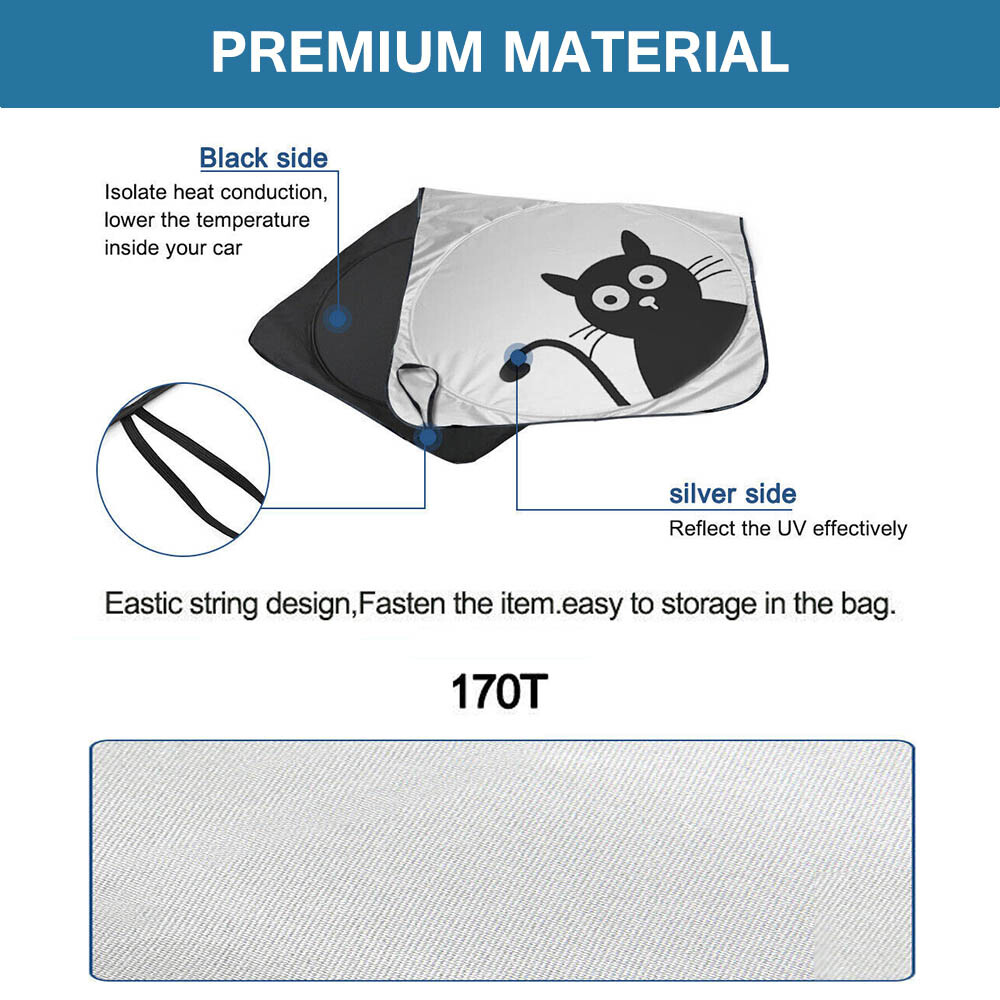 Car Windshield Visor Sun Shade Cover SUY Front Window Foldable UV Block Shield