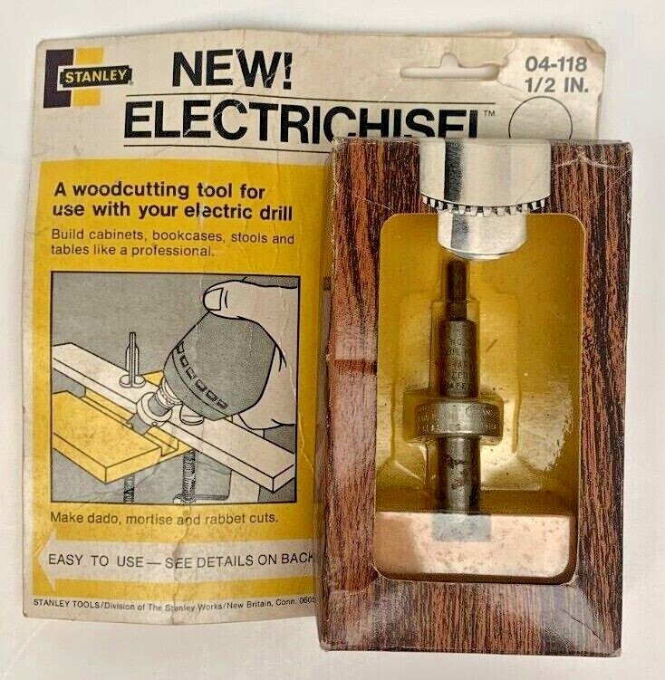 Vintage Stanley Electrichisel  ½" A Woodcutting Tool No. 04-118 NOS Shelf Worn*