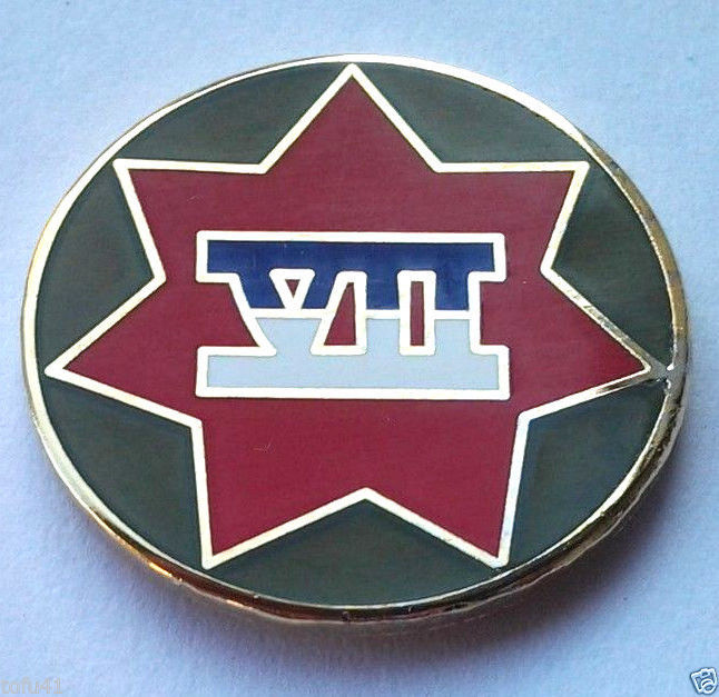 7TH CORP (7/8") US ARMY Military Hat Pin 15847 HO