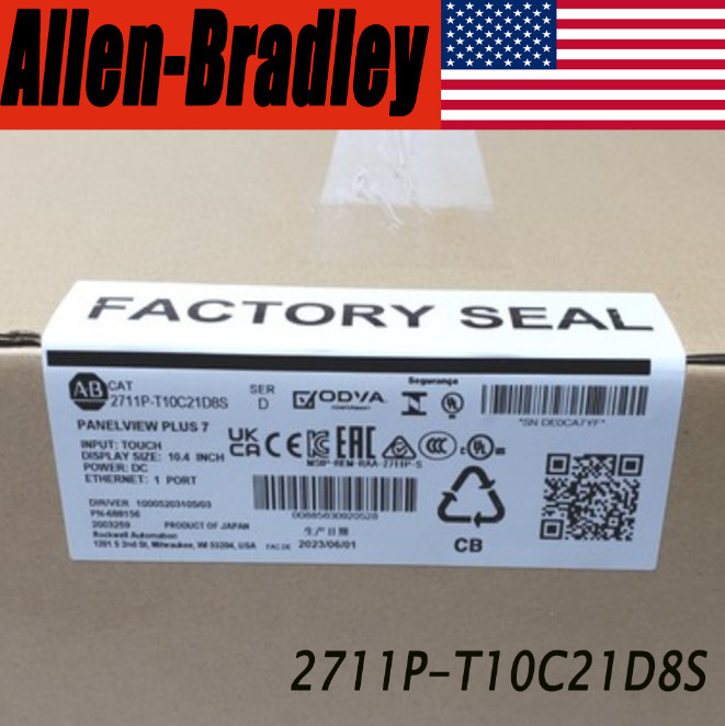 AB 2711P-T10C21D8S PanelView Plus 7 10" AB 2711PT10C21D8S New PLC US