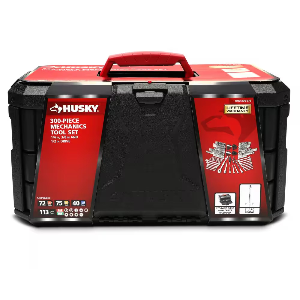300-Piece Sae/Metric Mechanics Tool Set with Tool Box