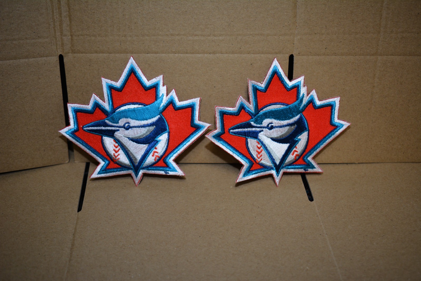 Set of (2) TORONTO BLUE JAYS MLB Sew/Iron on Patches 3.25" x 4''