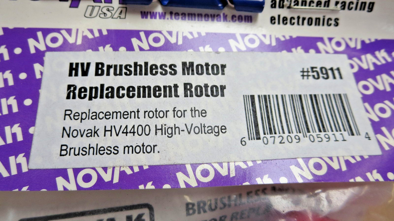 Novak 5911 HV Brushless Motor Replacement Rotor NOS