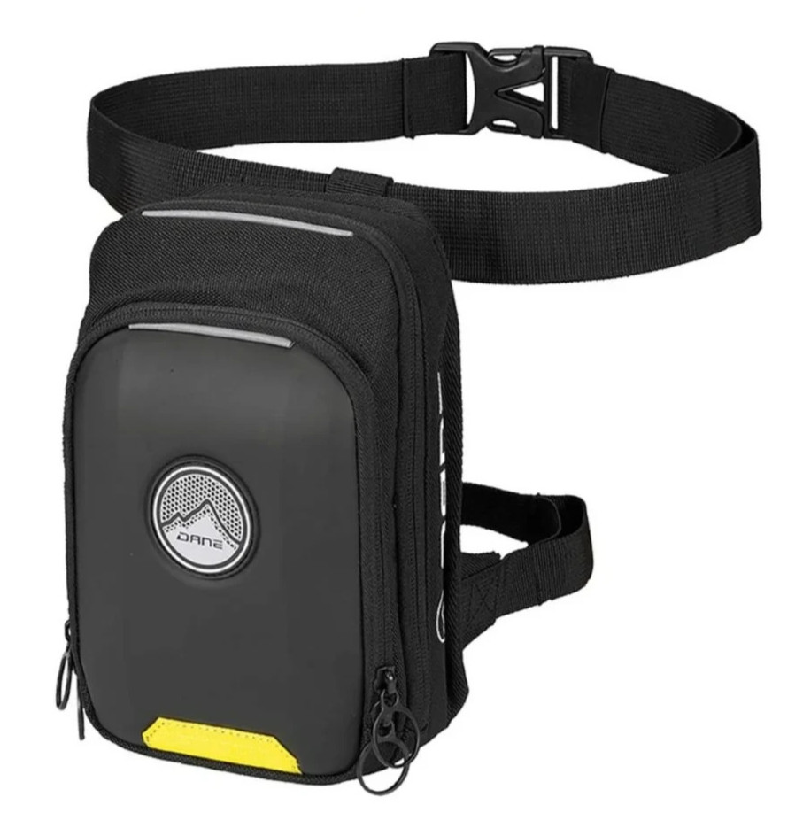 motorcycle leg bag | Dane SKIBBY leg bag foam shell, reflective, adjustable