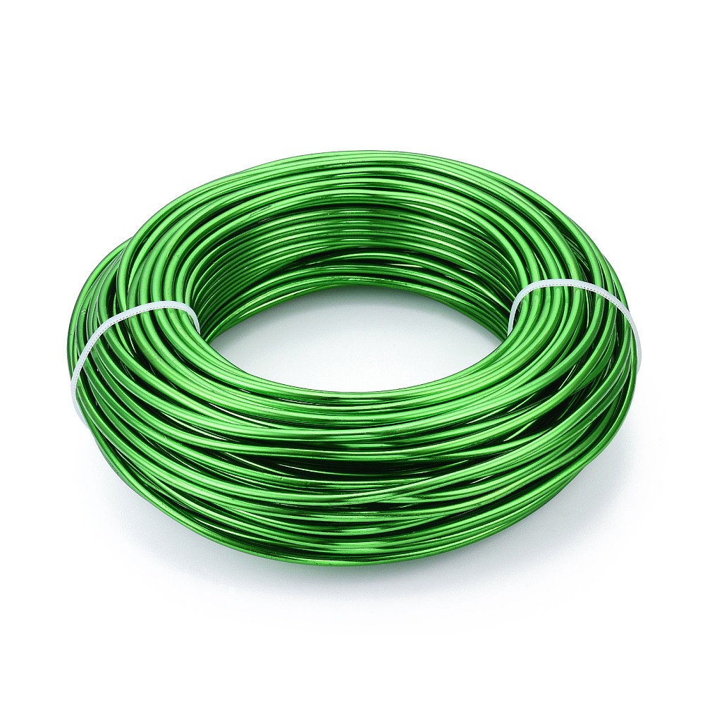 25M 9 Gauge Green Aluminum Wire Craft Wire DIY Beading Jewelry Making Cord 3mm