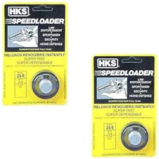 HKS 25-5 Speed Loader for 45 Caliber for S&W 255 - 2 Pack