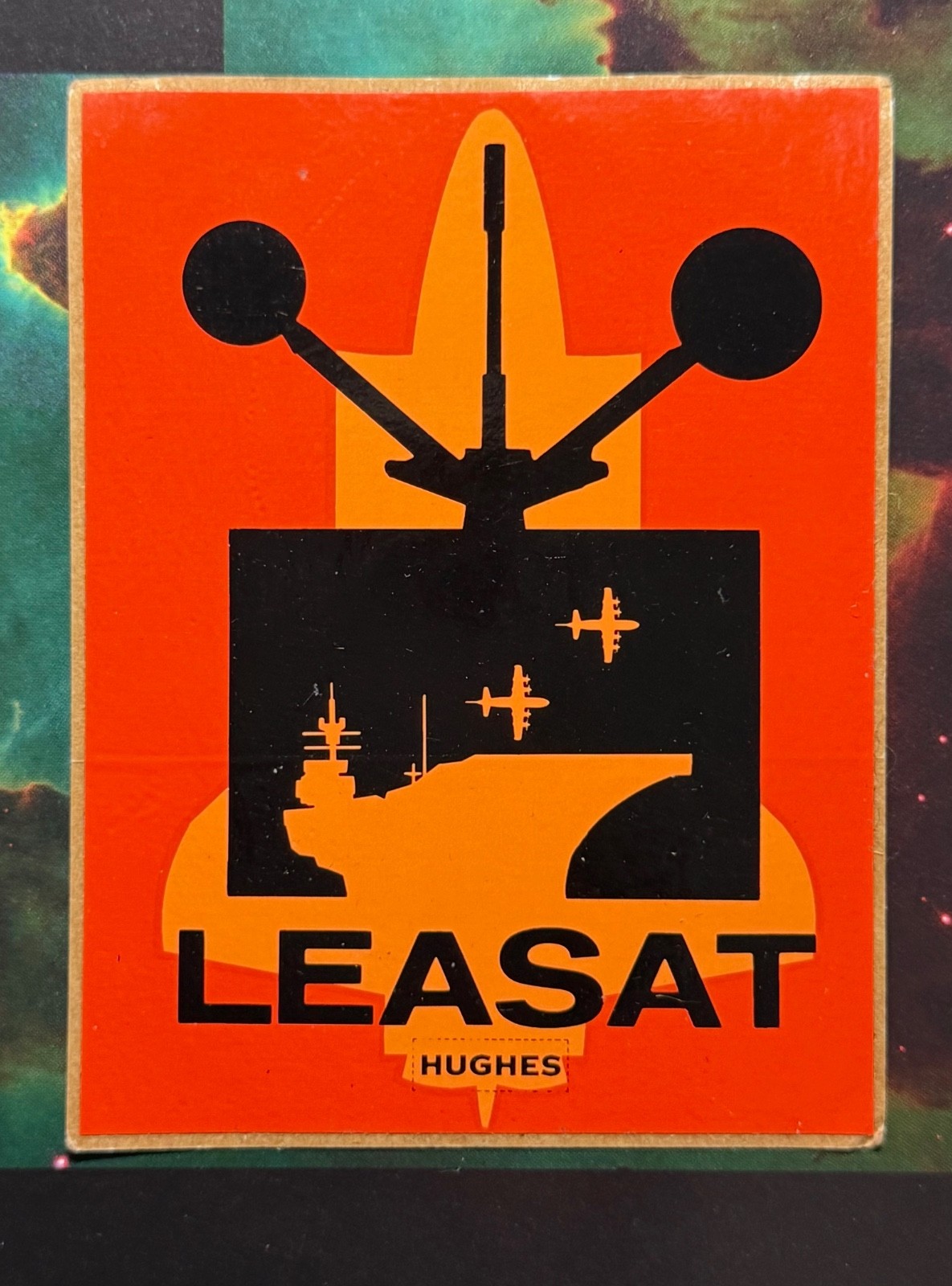 LEASAT HUGHES SPACE COMMUNICATIONS GROUP OBSCURE DECAL STICKER