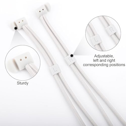 2pcs Controller Strap for Meta Quest 2 White Replacement Wrist Straps |