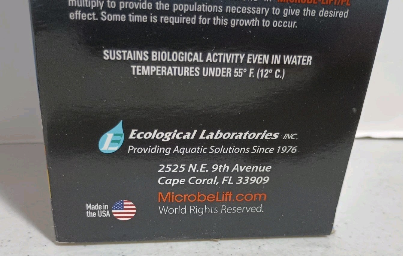 MICROBE-LIFT PL Pond Bacteria and Outdoor Water Garden Cleaner Safe for Live USA
