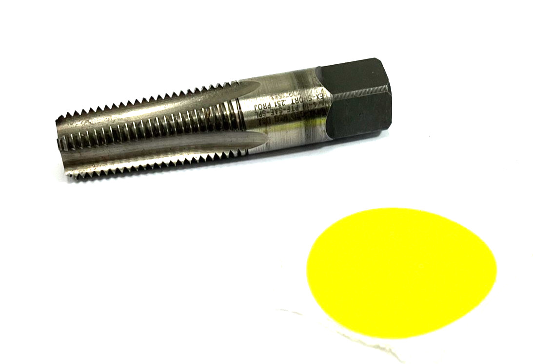 WIDIA GTD 1/4"-18 PIPE TAP 4 FLUTE STRAIGHT FLUTE LENGTH 1-3/8" OAL 2-1/2"