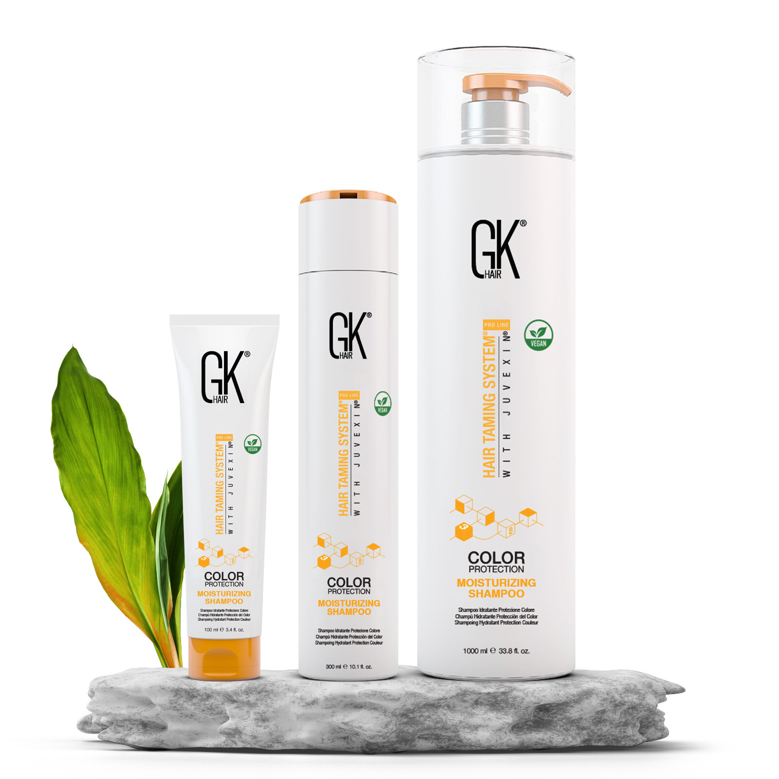 GK HAIR Moisturizing Shampoo for Hydrating Dry Frizzy Hair Gentle Formula