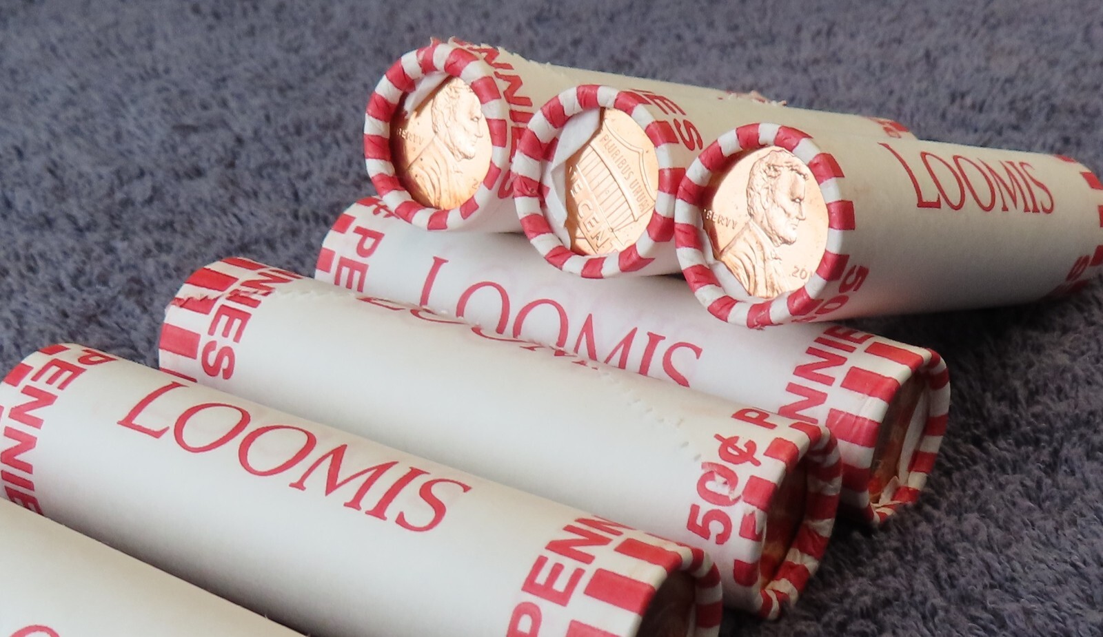 2018-P **Original Bank Wrapped ** Uncirculated Lincoln Cent Roll - OBW Penny's