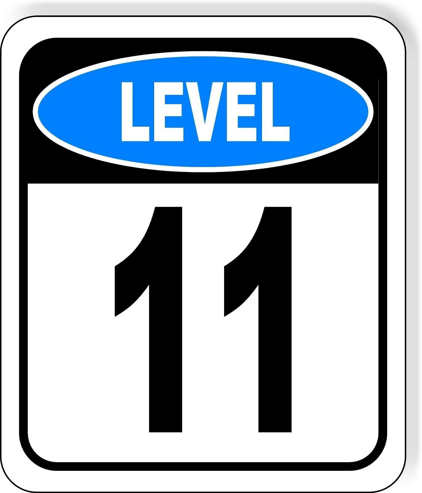 LEVEL 11 PARKING GARAGE Metal Aluminum composite sign
