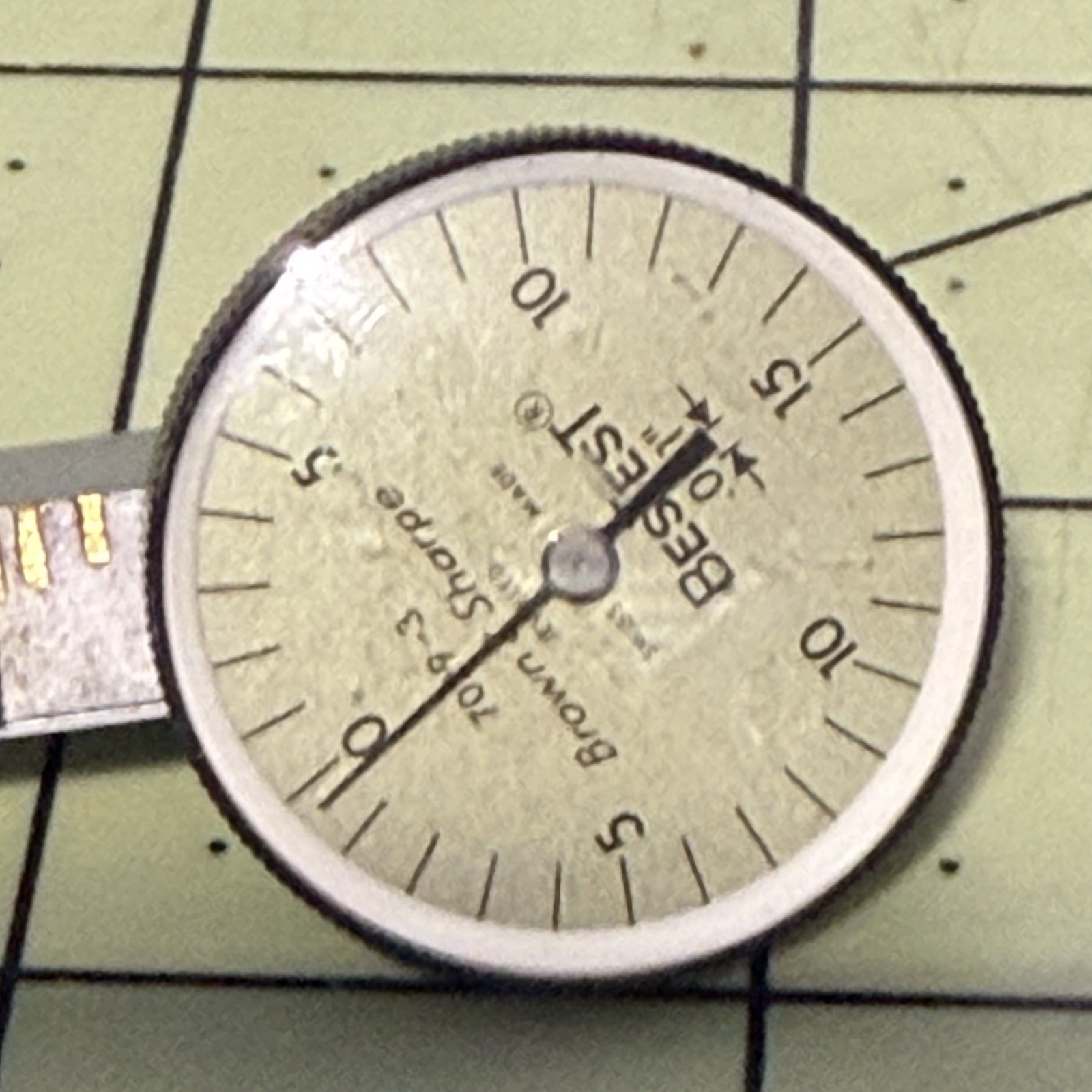 Brown & Sharpe 599-7029-3 BesTest Dial Test Indicator Jeweled .001" Swiss
