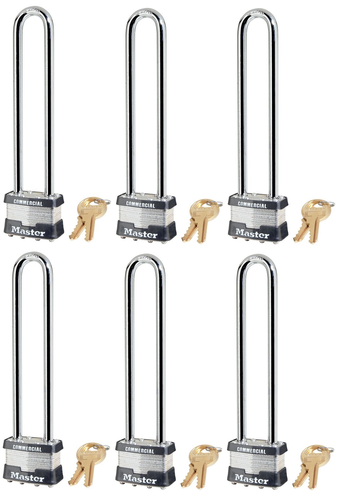 new Master Lock 1KALN X2355 set of 6 keyed alike