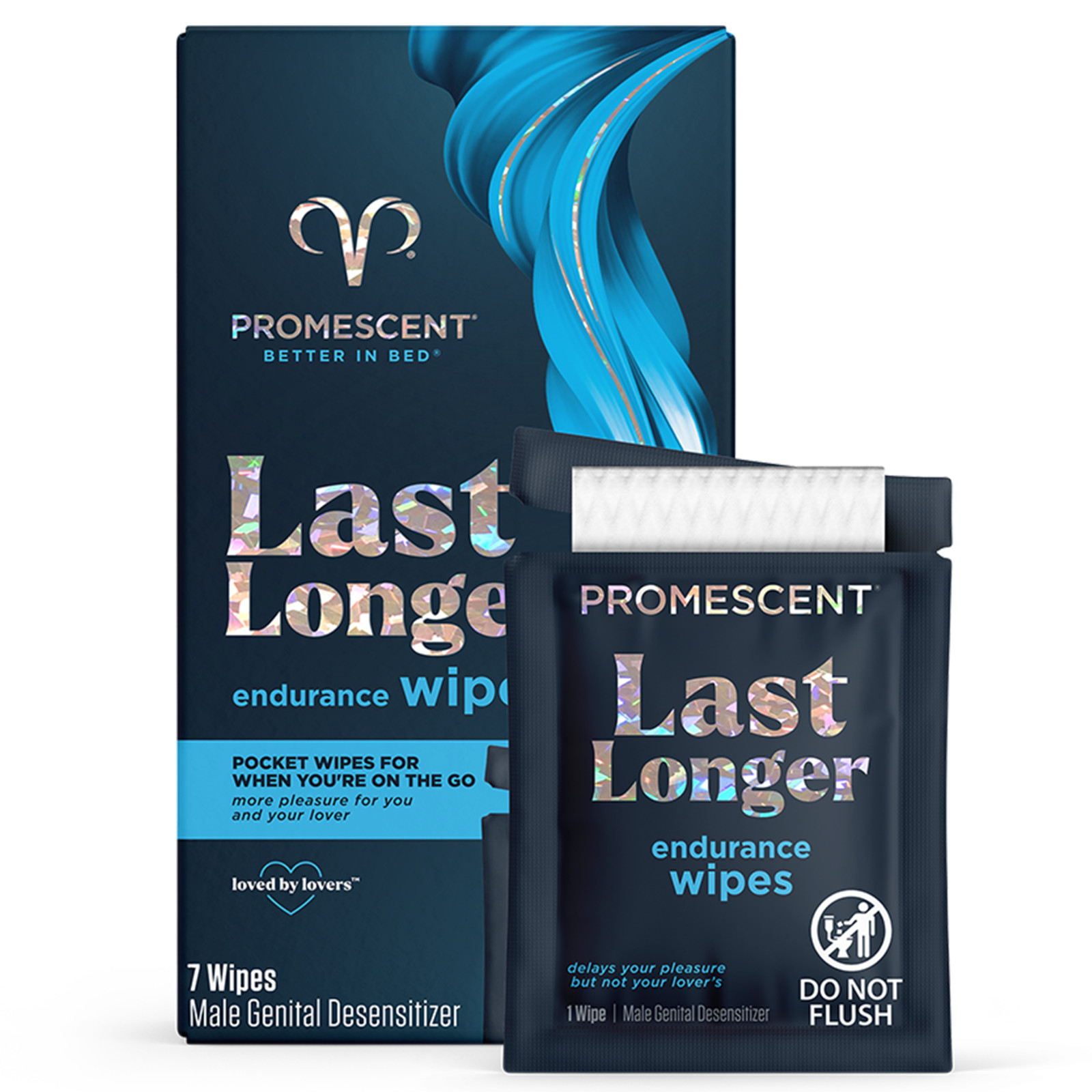 Promescent Men’s Delay Spray (2.6ml) & Delay Wipes Last Longer in Bed Bundle